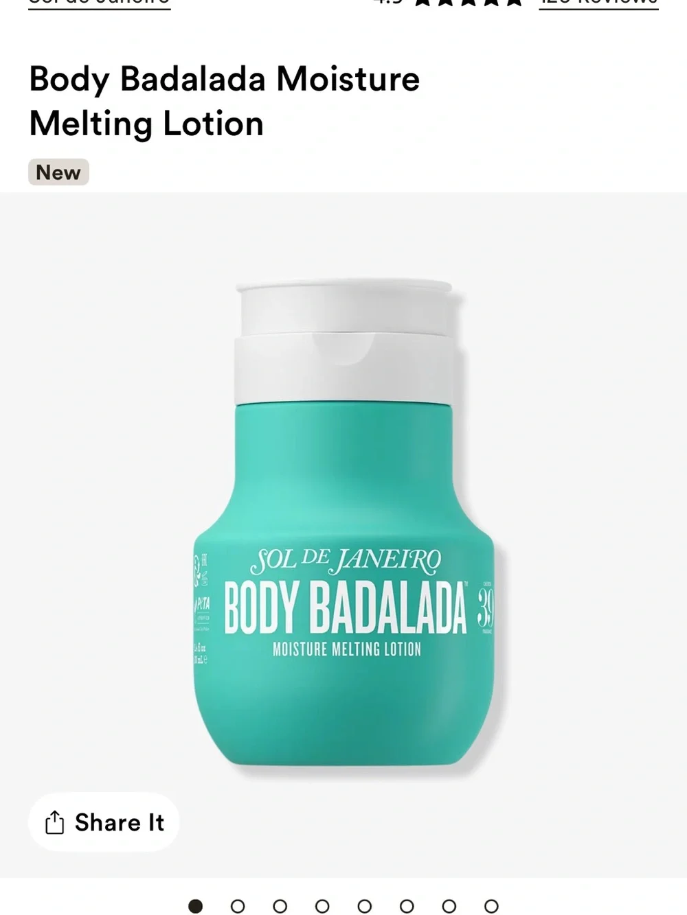 Sol de Janeiro Body Badalada Moisture Melting Lotion Cheirosa 39  3.8 Oz.